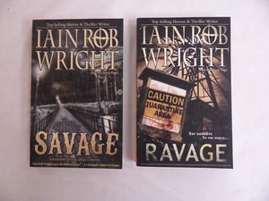 2 Book Lot, Ravage  and Savage  by Wright, Iain Rob - Picture 1 of 2