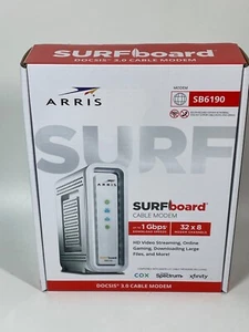 ARRIS Surfboard SB6190 - 32x8  Cable Modem - White - Picture 1 of 15