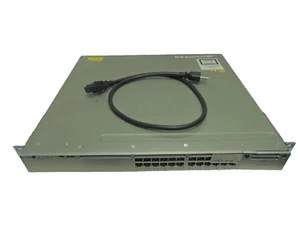 Cisco WS-C3850-24U-E 24 Port GIG UPoE IP Services Switch. 90 days warranty.RT - Picture 1 of 4