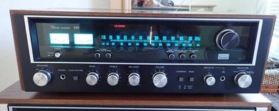 Vintage Sansui 690 Black-face stereo receiver in great condition - Image 1 of 4
