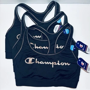 Schwarzer Champion Sport BH Moderater Halt Damen S 3x The Absolute Workout Neu - Bild 1 von 1