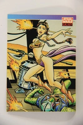 Star Wars Galaxy 1993 Trading Card #83 Princess Leia Battling Artwork L019557 - Image 1 of 2