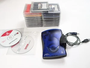 Iomega Zip 250 externes USB Laufwerk mit CD Software & 19 Speicherdatenträger GETESTET - Bild 1 von 18