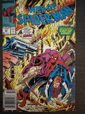 Marvel Comics Web of Spider-Man - #43 - Part 4 Cult of Love - Image 1 of 2