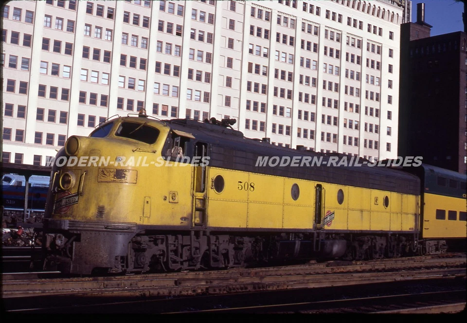 原版幻灯片:CMNW 芝加哥密苏里州和西部 508 E9A — 第 1/1 张图片