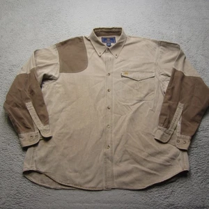 Beretta Shirt Mens 2XL Brown Shooting Hunting Outdoor Button Up Padded Elbow - Picture 1 of 11