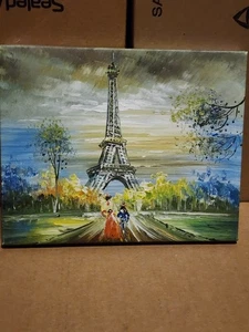 Disney Parks Gemälde Eiffelturm 7 x 5 - Bild 1 von 3