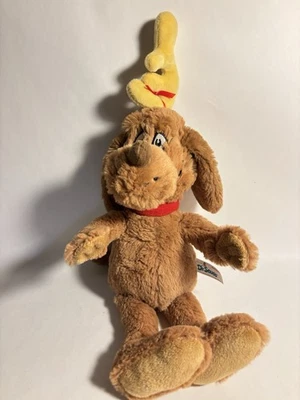 DR Seuss 2022 Cómo el Grinch Robó Navidad Max Perro 17" Peluche Aurora Marrón Raro Foto 1 de 4