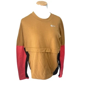 Pullover negro tostado Nike para mujer talla grande Therma Sphere Fro-Fit para correr - Imagen 1 de 6