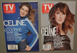 2 issues - TV Guide magazine - Celine Dion - Nov. 1999 & March 2002 - Picture 1 of 1