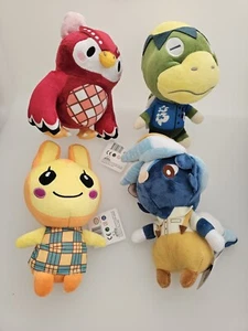 Lot Of 4 Animal Crossing 8" Plushies Celeste, Kappa, Bunnie, Kicks - Picture 1 of 24