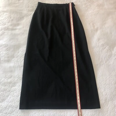 ANN TAYLOR TALLA 8 MUJER MAXI FALDA NEGRA CON ABERTURAS LATERALES!!! Foto 1 de 4