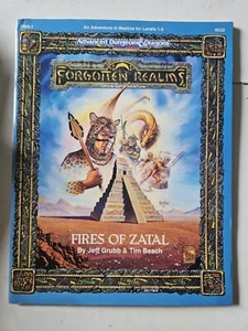 Fuegos de Zatal mazmorras y dragones módulo de rol fantasía D&D libro reinos olvidados - Imagen 1 de 5