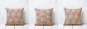 Cotton Pillow Cover SET of 3 pcs 16.14" x 16.14" Vintage Fast Shipment 01012 - Picture 1 of 11