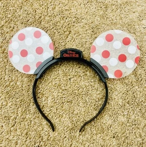 Disney on Ice Mickey Minnie Mouse Flashing Light-Up Ears Headband Polka Dots - Picture 1 of 3