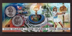 Cook Islands 1988 Tennis Set postfrisch Briefmarken - Bild 1 von 1