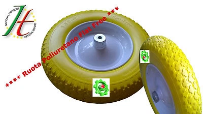 MADE IN ITALY RUOTE PER CARRIOLA PIENA IN POLIURETANO MODELLO VESPA 350 - 8 ASSE LUNGO