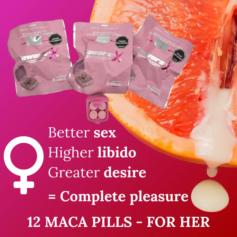 PÍLDORAS DE MACA ROSA PARA ELLA - AUMENTAR LA LIBIDO, EL DESEO Y EL PLACER | APOYO NATURAL RÁPIDO Foto 1 de 3
