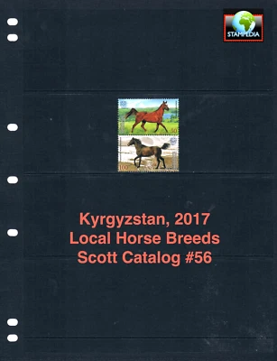 a $4,50 Scott Value - 2017 KIRGUISTÁN Caballos Asia Central CV MNH NH UMM Foto 1 de 4