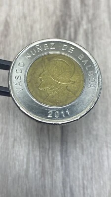 2011 Panama 1 Balboa Bi-Metallic Vasco Nunez de Balboa Coin - Image 1 of 4