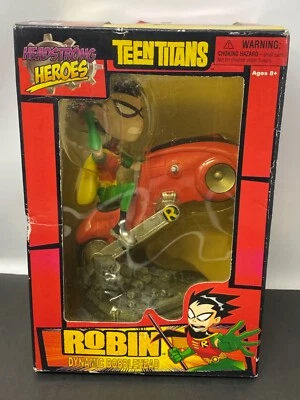 Robin Teen Titans Go! 2004 Figura Bobblehead Dinámica Headstrong Heroes Nueva en Caja Foto 1 de 4