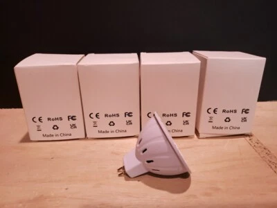 80 LED 220v Lámpara de Cultivo ROJA Espectro Completo MR16 Base Pack De 4 - Interior Foto 1 de 3