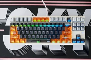 X Epoch Theme PBT+PC Cherry Profile Transparent Shine-through Keycaps - Photo 1/19