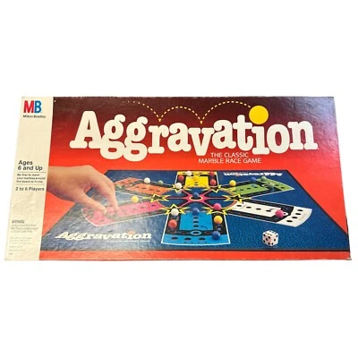 Milton Bradley Aggravation Marble Race Juego de Mesa 1989 Completo Sin Instrucciones Foto 1 de 3