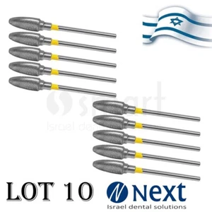 Lot X10 Dental Lab Carbide Cutters Bur Israel tungsten jewelry acrylic metal 27 - Picture 1 of 2
