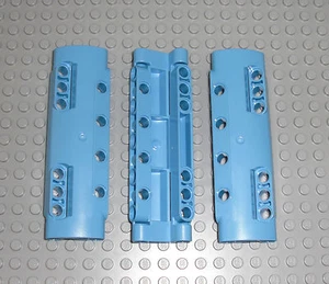 LEGO Technic 3x Paneel Verkleidung 11x3 mit 10 Pinlöcher mittel blau 11954 42066 - Bild 1 von 1