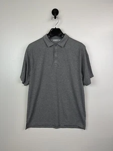 TRAVIS MATHEW Mens L Polo Shirt sz Large Golf Casual Gray - Picture 1 of 8