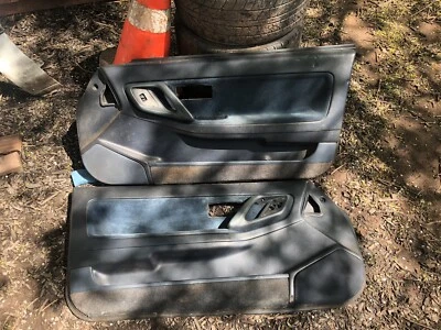 1990-1993 ACURA INTEGRA DA9 COUPE PALMY BLUE DOOR PANEL CARDS TRIM LINERS - Image 1 of 3