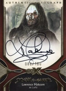 Tarjeta autógrafa CZX Señor de los Anillos Tierra Media LM-L Makoare como Lurtz [180] - Imagen 1 de 1