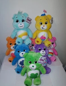 Care Bears Set of 8 Soft Plushies Basic Fun 11-12" Stuffed Animals Kids Toys NEW - Picture 1 of 10