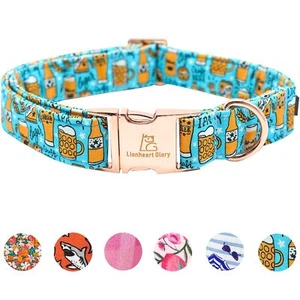 Dog Collar Blue Dog Collar Summer Dog collar Party Collar Dog Boy or Girl Sof... - Picture 1 of 6