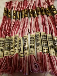 DMC Bulk Buy 12x Thread Embroidery Cotton Floss 8.7 Yd Variegated Mauve 99 - Picture 1 of 1