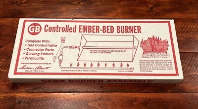 Quemador de cama de ámbar controlado GB 24" conjunto de quemador de cebo de gas Golden Blount Foto 1 de 4