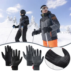 Wintersport Polar Fleece Handschuhe Screen Skifahren Reiten Kalt Outdoor Handschuhe NEU - Bild 1 von 16