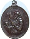 Q7014 Medal Vatican Papal States St Francois d'Assise St Anthony of Padua AU
