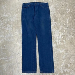 Pantalones de mezclilla Wrangler Jeans 37x36 azules vaqueros occidentales 13MWZ algodón oscuro - Imagen 1 de 15
