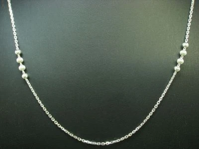 925 Argento Sterling Collier / Vero Argento/11,0g/80,5 CM - Immagine 1 di 4