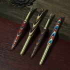 Colorful Wooden And Brass Metal Fountain Pen Converter Filler F nib Writing Gift