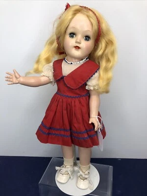 15” Vintage Ideal All Original Toni P-91 Blonde Doll Tagged Original Dress #S - Image 1 of 4