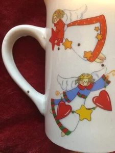 Collectible Royal Norfolk Holiday Christmas Angels Cocoa Cup/ Mug - Picture 1 of 6