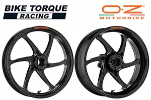 OZ Gass RS-A schwarz geschmiedete Alufelgen passt Kawasaki ZX10R/ABS 16-23 AUF LAGER - Bild 1 von 12