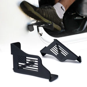 Par de pedales de reposapiés de puerta delantera con bandera para Jeep Wrangler JK JKU 2007-2018 - Imagen 1 de 7