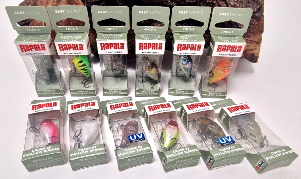 Rapala X-Light Crank Shallow Runner 3,5cm 4g 0,9-1,2m Floating 12 Farben Wobbler - Bild 1 von 1