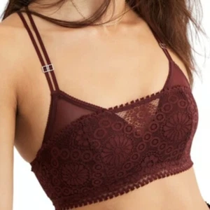 Neu mit Etikett Aerie weinrot Real Power kabelloser Push-up Joy wandelbarer Spitzen-BH - 34C - Bild 1 von 10