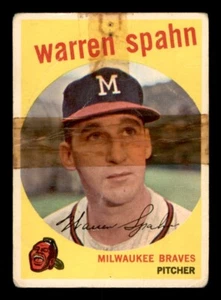 1959 Topps Baseball #40 Warren Spahn PR *f2 - Picture 1 of 2