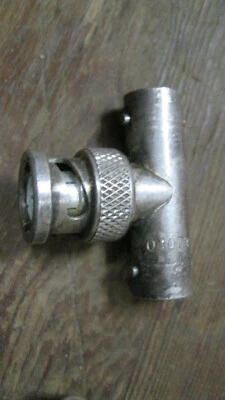 SILVER PLATE UG274A/U BNC "T" Adaptor  2 Female 1 Male Female Amphenol UG- 274 A - Image 1 of 4